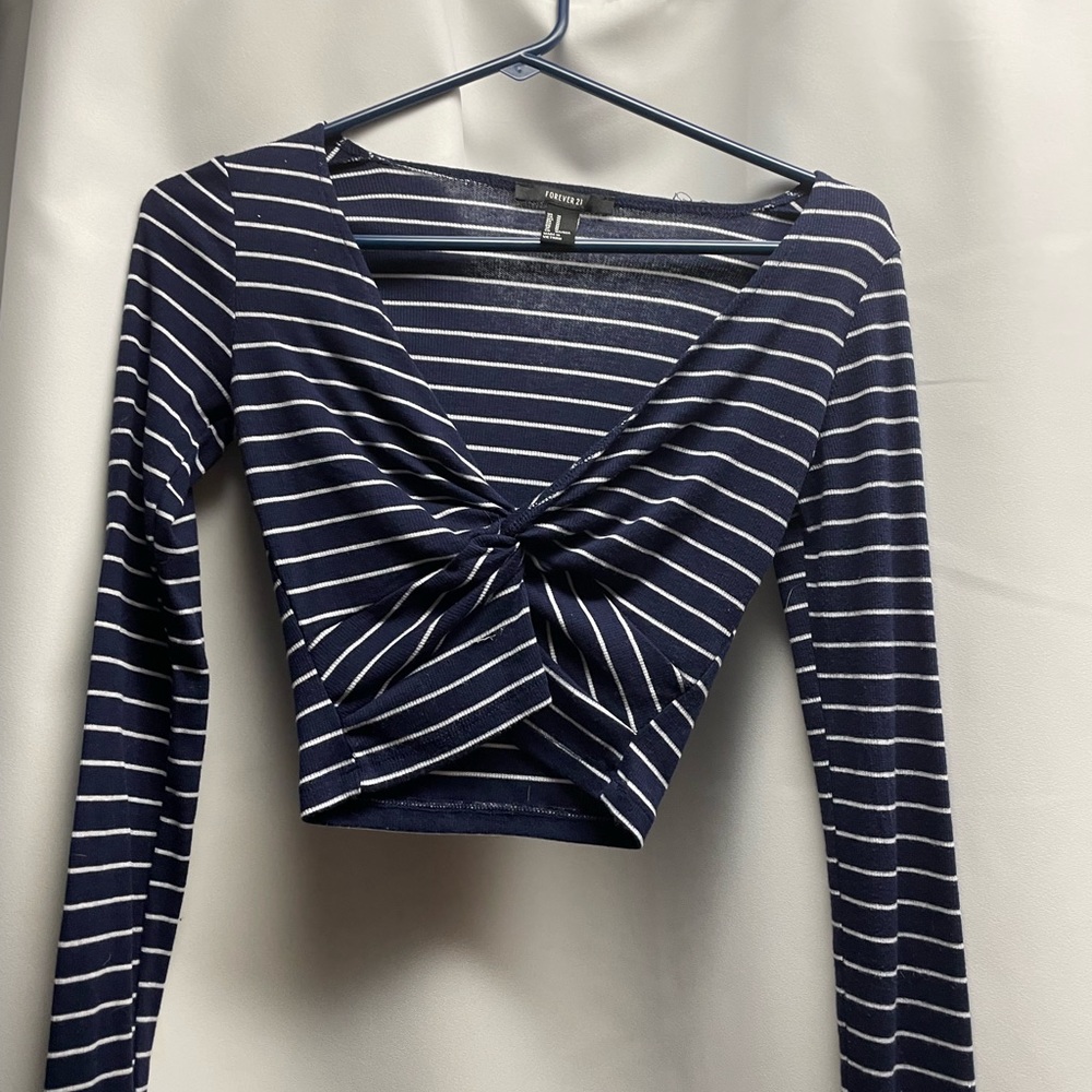 Forever 21 Long Sleeve Crop Top